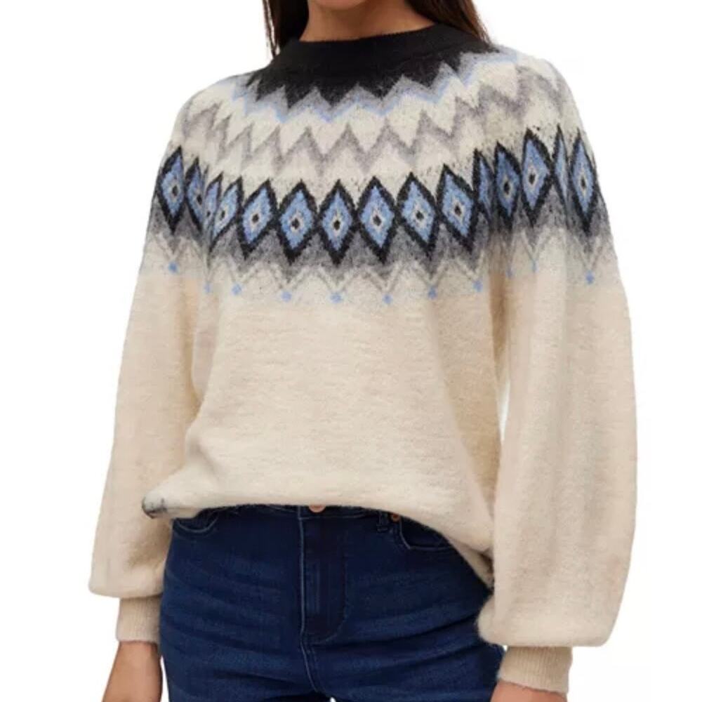 Vero Moda Fair Isle Sweater size large NWT